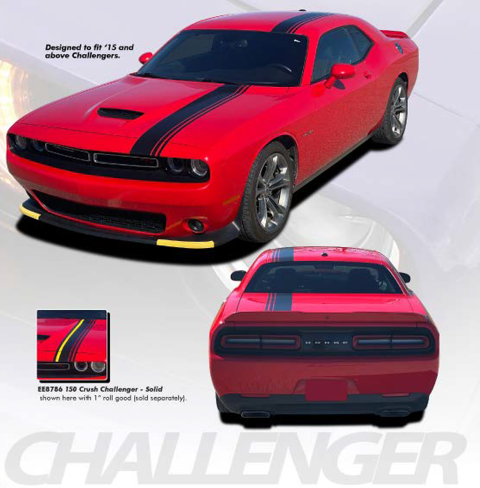 Dodge Challenger CRUSH CHALLENGER Vinyl Decal Sticker
