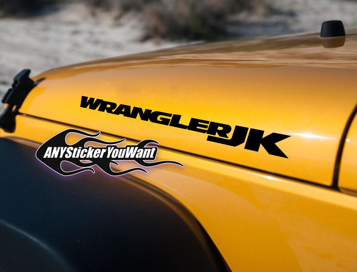 Jeep Wrangler JK Edition Hood Fender Decal Sticker 21