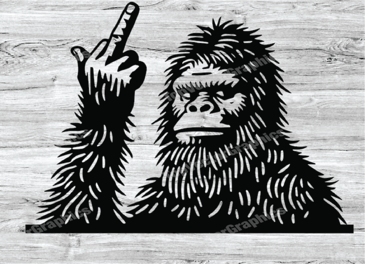 Peeping Fuck You Sasquatch Bigfoot Decal Sticker 9