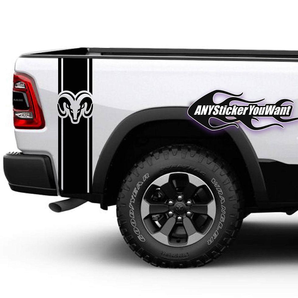 Dodge Ram 1500 2500 3500 Truck Bed Racing Stripes Decal Sticker 69