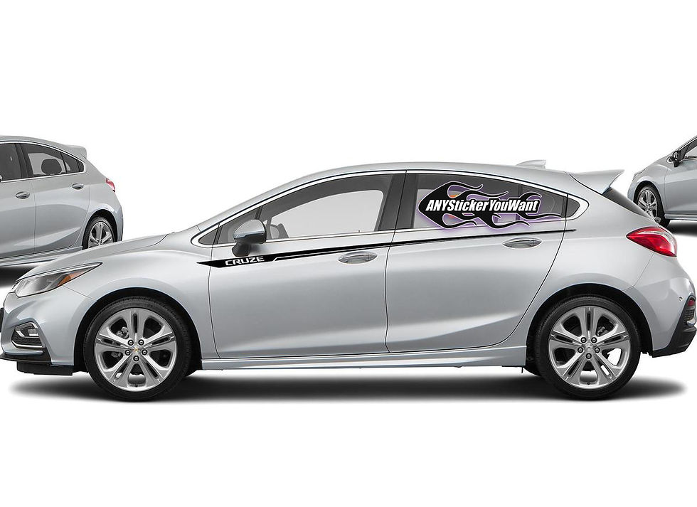 Chevy Chevrolet Cruze Rocker Panel Stripes Decal Sticker 20