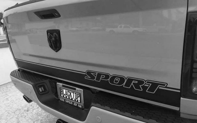 Sport Tailgate Stripe Vinyl Decal Sticker 55