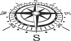 Compass Decal Sticker 00003