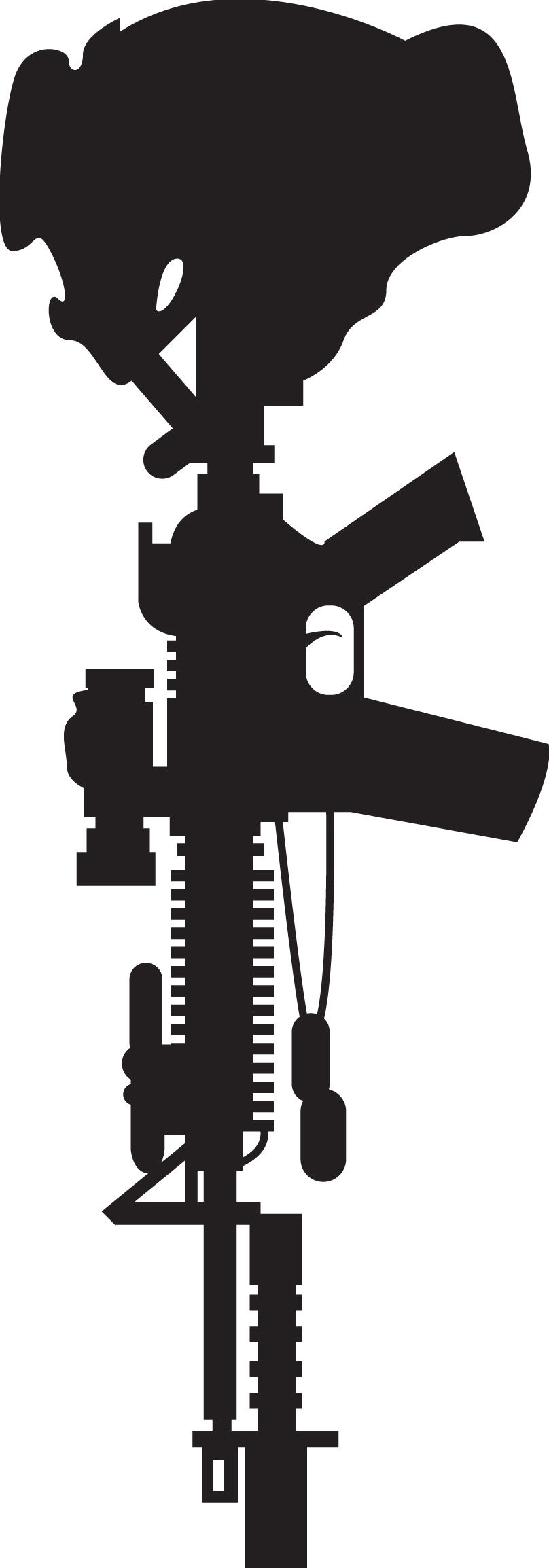 Military In Memory Of Vinyl Decal Sticker 11 (add text)