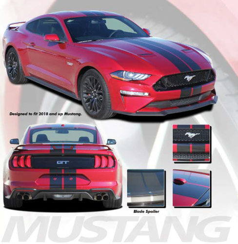 Ford Mustang STAGE RALLY 2 Stripes Vinyl Decal Sticker ...