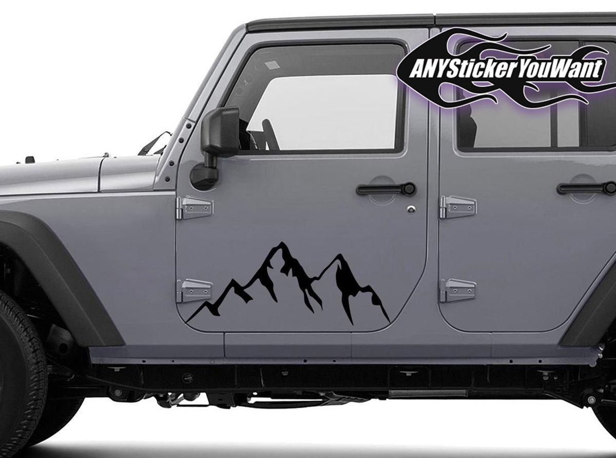 Forest Mountain Scene Decal Sticker 2