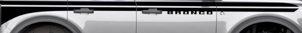 Ford Bronco Full Side Stripe Decal Sticker 32