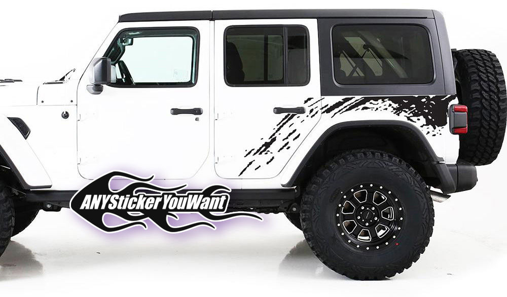 JK Wrangler Rear Fender Mud Splash Sticker