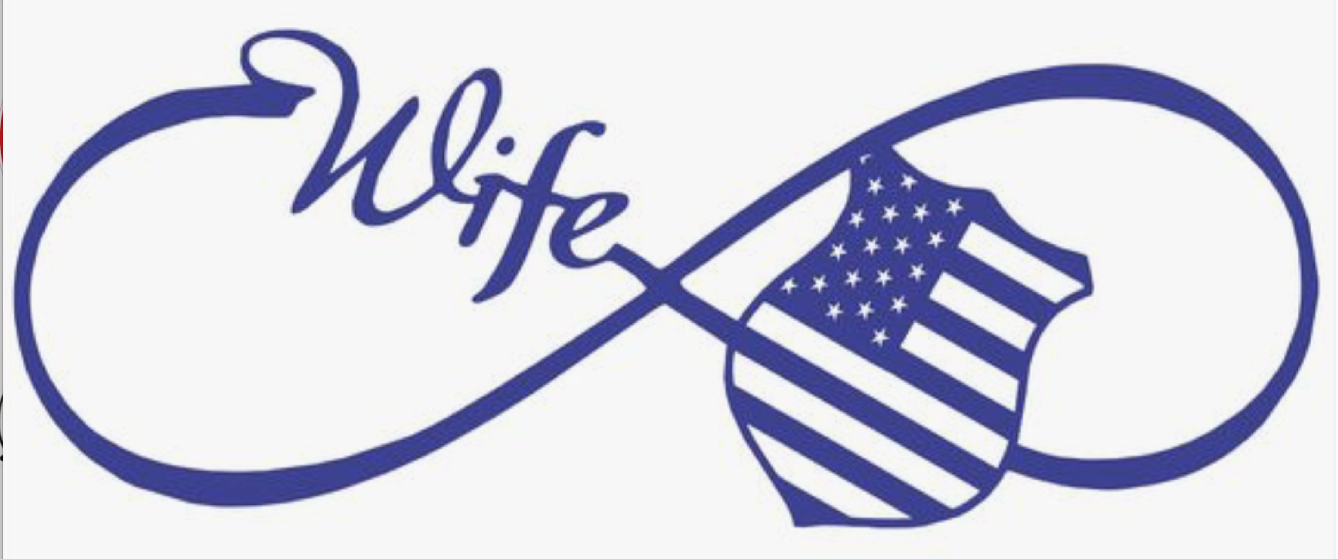 Police officer wife badge decal sticker