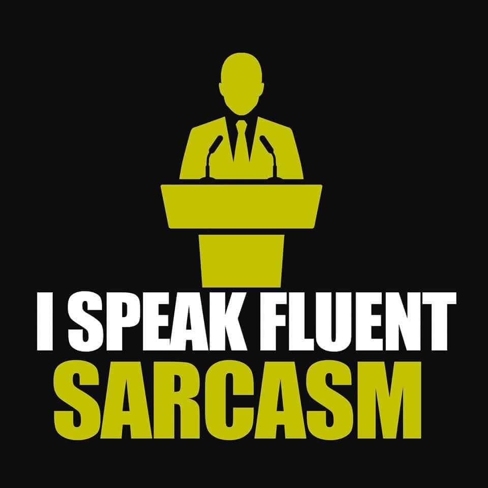 I speak fluent sarcasm decal sticker