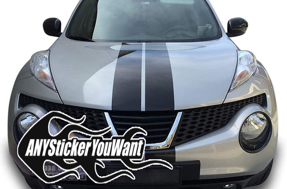 Nissan Juke Double Rally Stripes Decal Sticker 2