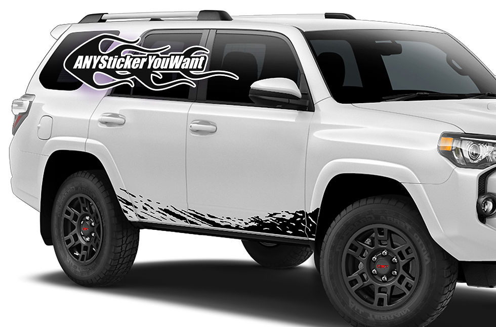 Toyota 4Runner Rocker Mud Splash Side Decal Sticker 1