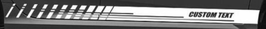 Honda Civic Sport Custom Racing Stripe Decal Sticker 4 (add text)