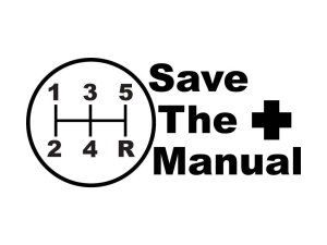 SAVE THE MANUAL Decal Sticker 5