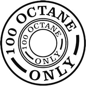 100 OCTANE ONLY Decal Sticker 15