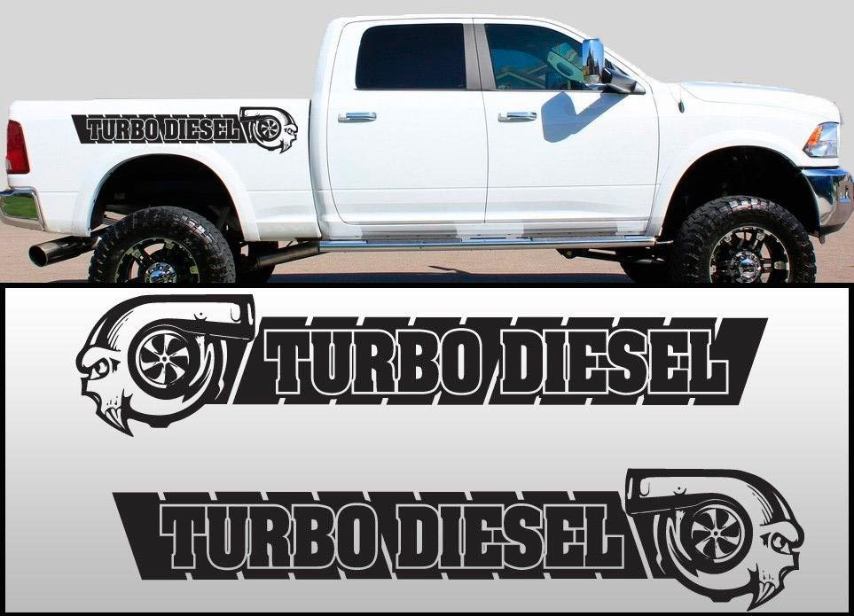 Turbo Diesel Truck Bed Stripes Decal Sticker 67