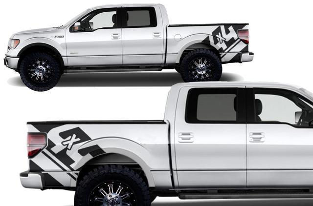 Ford F150 F250 F350 4x4 Truck Bed Stripe Decal Sticker 70