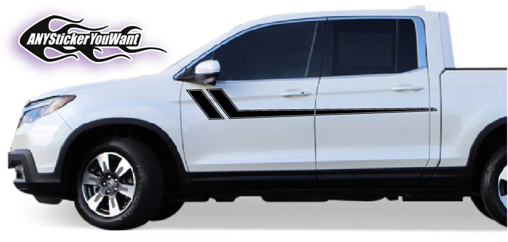 Honda Ridgeline Hockey Stripe Decal Sticker 1