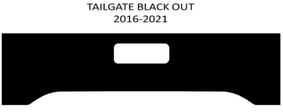 Thumbnail: 2016- 2021 TRD TOYOTA TACOMA Blackout Tailgate Decal Sticker 211