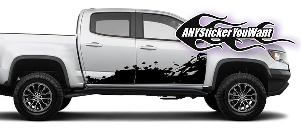 Chevy Chevrolet Colorado Full Side Mud Splash Decal 5