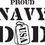 Thumbnail: Proud Navy Dad Vinyl Decal Sticker
