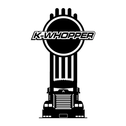 KW K-Whopper Kenworth Logo Truck Trucker Trucking Decal Sticker ...