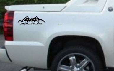 Chevy Chevrolet 4x4 Avalanche Mountain Vinyl Decal Sticker 6 (pick size)