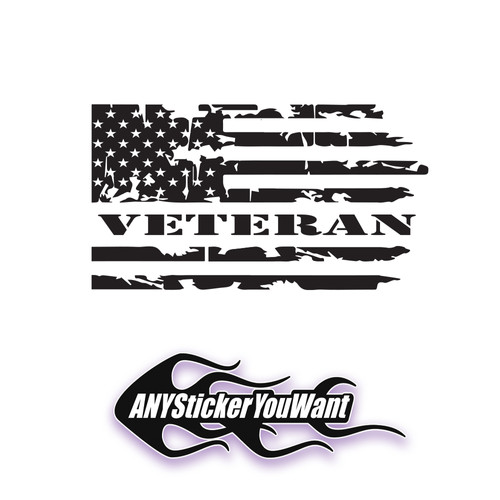 Support Our Veterans Aufkleber – Kleine US-Flagge Zum Bekleben – 5,1x3,8cm – 250 Stück Pro Rolle