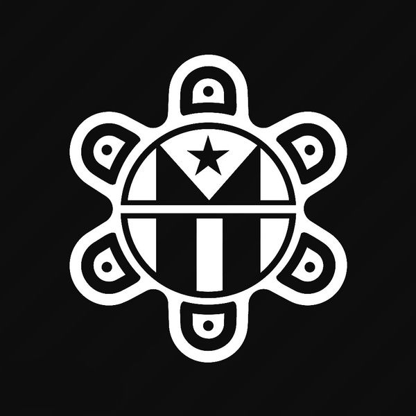 Sol Taino with PR Flag Decal Sticker