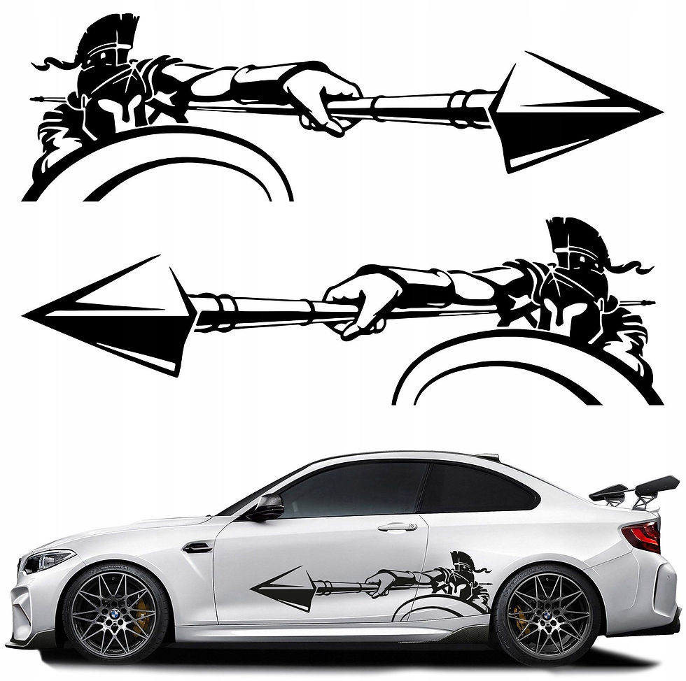 Thumbnail: Jeep Gladiator Spartan Warrior Vinyl Decal Stickers