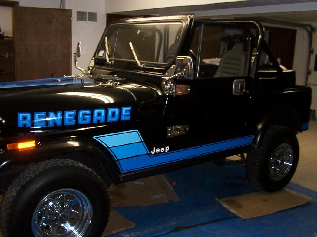 Jeep Renegade Name and 3 Color Full Side Stripe Kit Decal Stickers 5