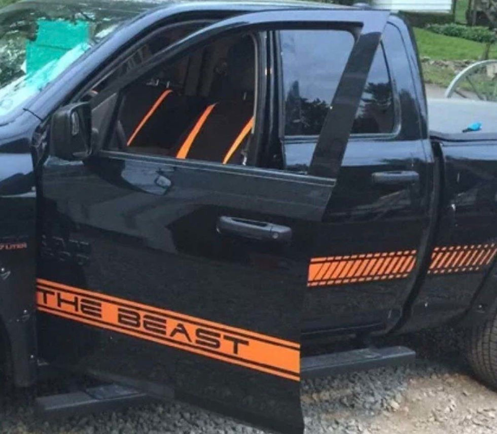 Dodge 1500 2500 3500 Beast Side Stripe Vinyl Decal Sticker 8