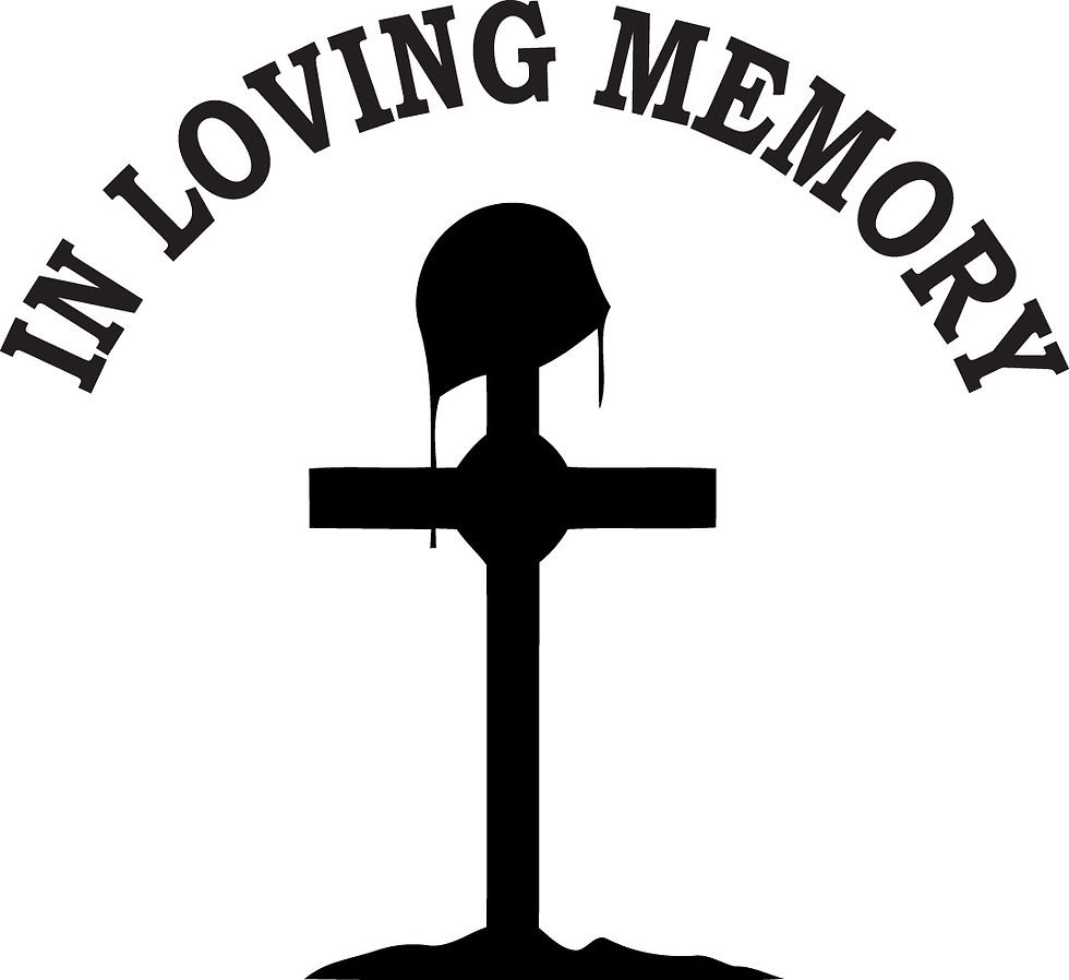 Thumbnail: Military In Loving Memory Vinyl Decal Sticker 6