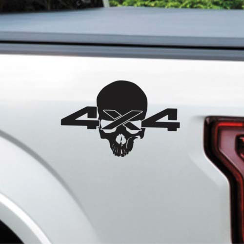 4x4 Off Road Skull Vinyl Decal Sticker