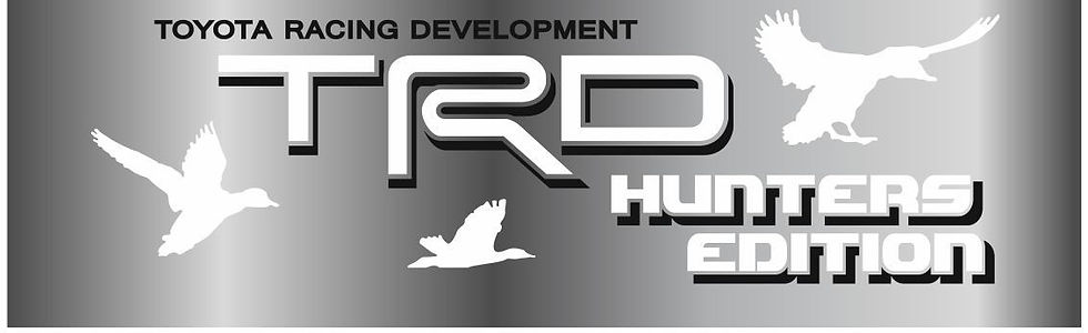 TRD Toyota Racing Development Hunters Edition Vinyl Decal Sticker 264