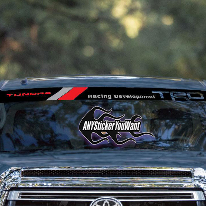TRD Toyota Racing Development Tundra Windshield Sunscreen Banner Decal Sticker