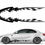 Thumbnail: Checkered Full Side Racing Swoosh Stripe Vinyl Decal Stickers