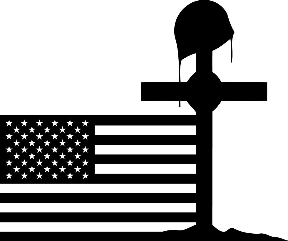 Miniatura: Military In Memory of American Flag Vinyl Decal Sticker 33