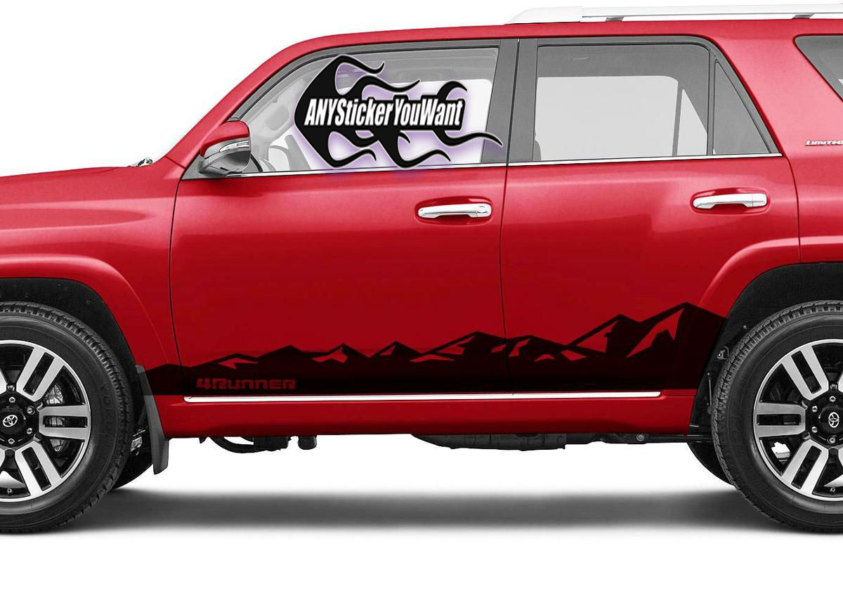 TRD Toyota 4Runner Mountain Rocker Panel Decal Sticker 286