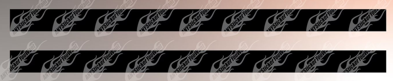 x2 Blackout Side Skirt Stripe Kit Decals Fits Ford Bronco (4 Door) 2020-2021
