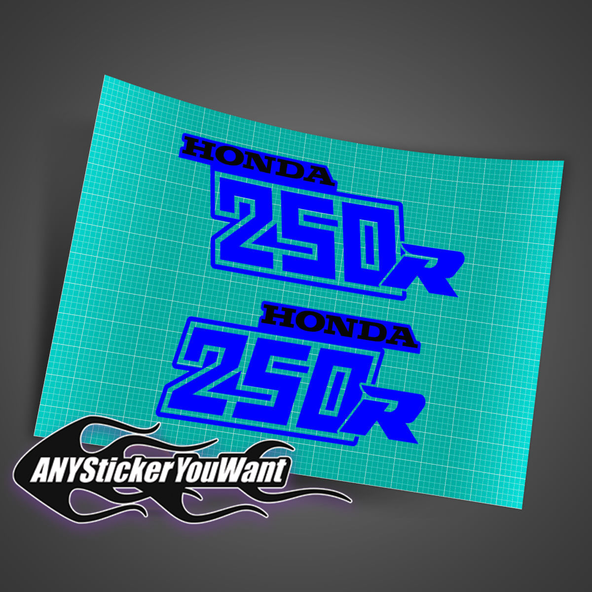 Honda 250R Vinyl Decal Sticker