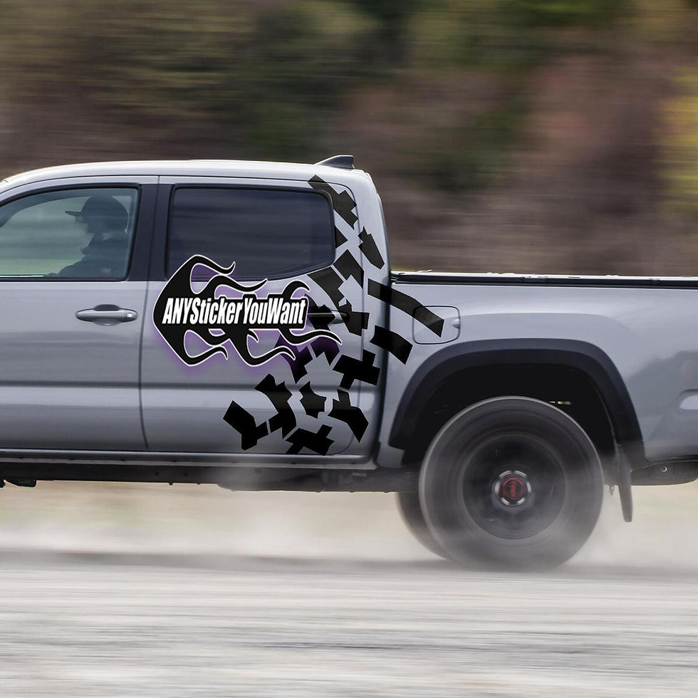 Toyota Tacoma Tire Track Side Stripes Decal Sticker