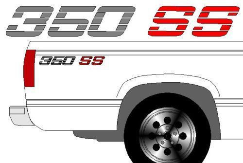 Chevy Chevrolet 350 SS Vinyl Decal Sticker 60