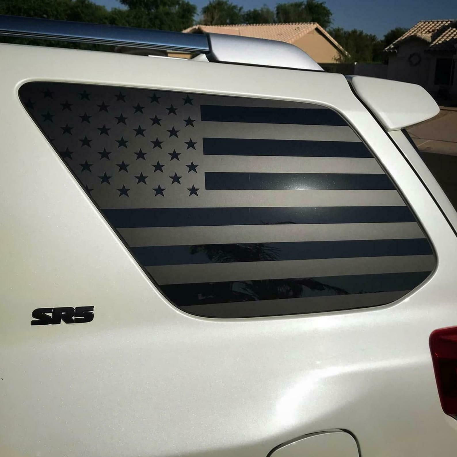 American Flag Vinyl Decal Window Sticker Fits SR5 Toyota 4Runner 2010-2021