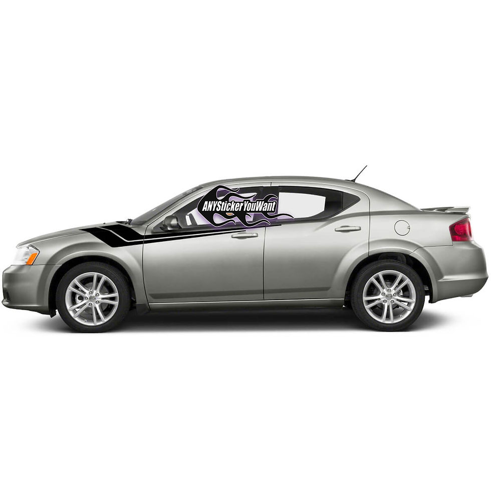 Dodge Avenger Bodyline Double Stripe Decal Sticker