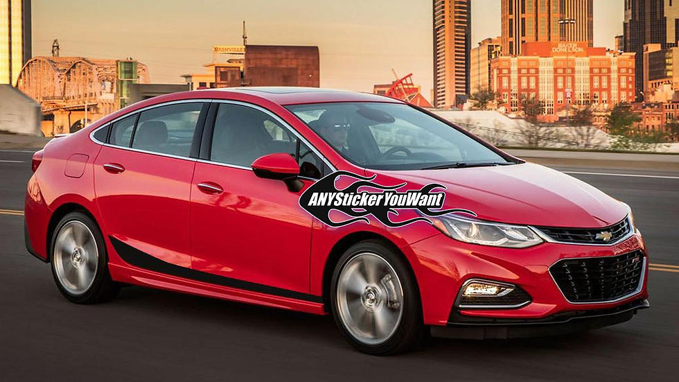 Chevy Chevrolet Cruze Rocker Panel Stripe Decal Sticker 5