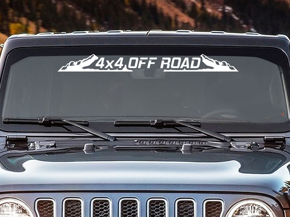 4x4 Off Road Windshield Decal Sticker
