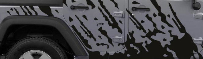 Gladiator Wrangler Full Side Mud Splash Decal Sticker 82