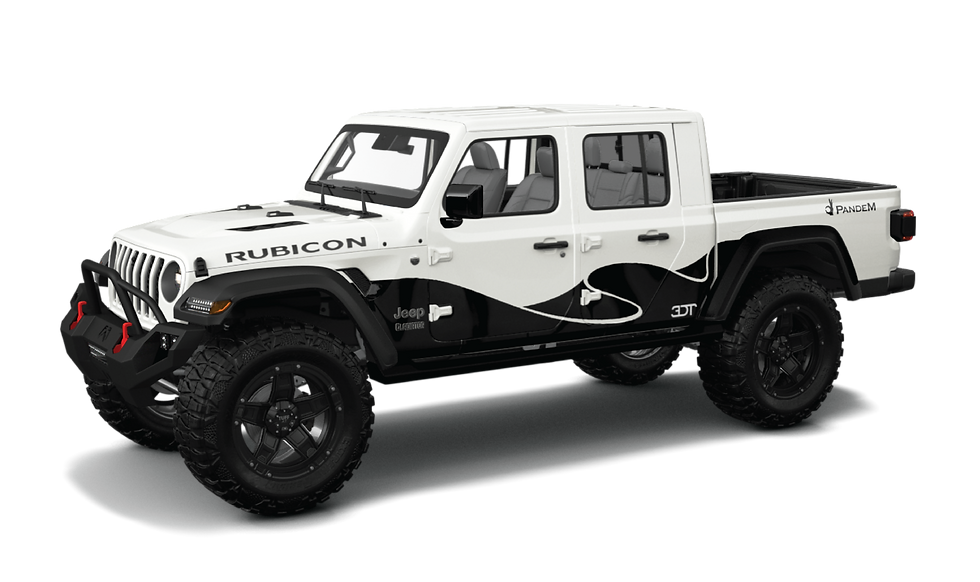 Jeep Wrangler Gladiator Full Side Wave Splash Decal Sticker 379