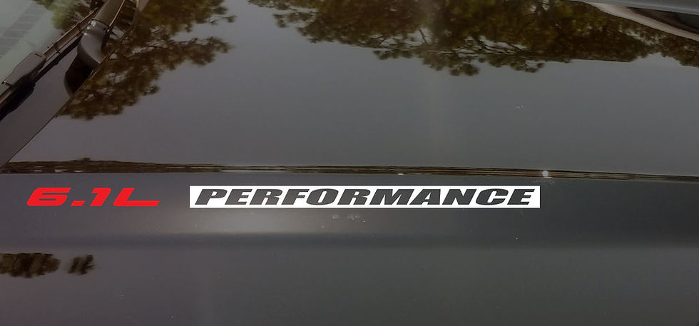 6.1L PERFORMANCE Vinyl Decal Sticker Emblem